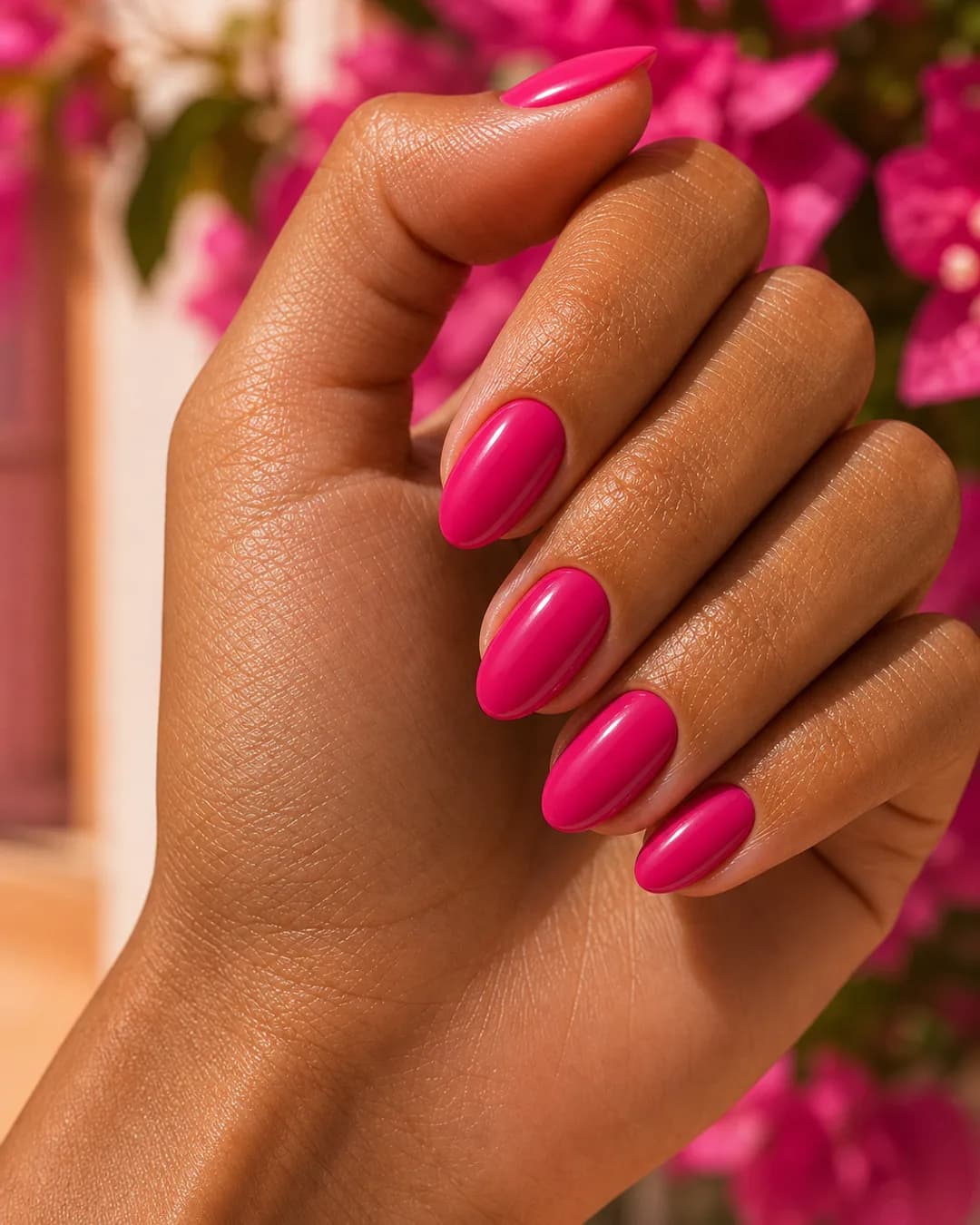 Uñas fucsia