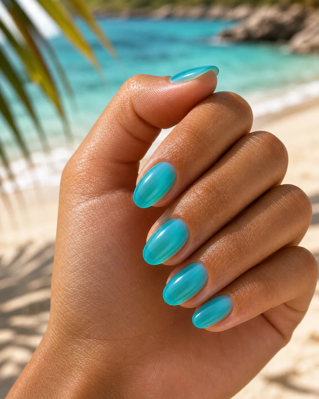 Uñas turquesa