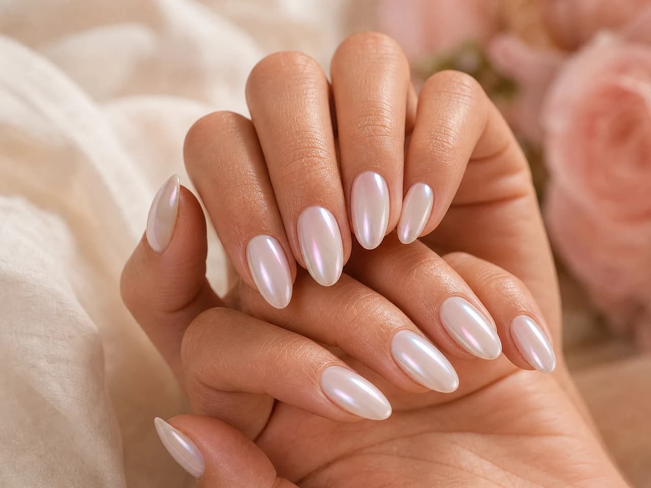 Glazed donut nails
