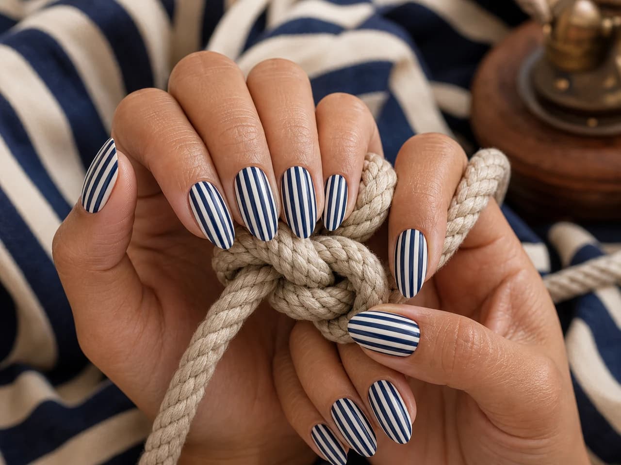 Striped nails