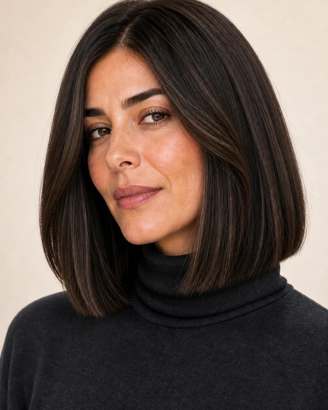 Blunt Bob Pelo Grueso — vista frontal y trasera exacta