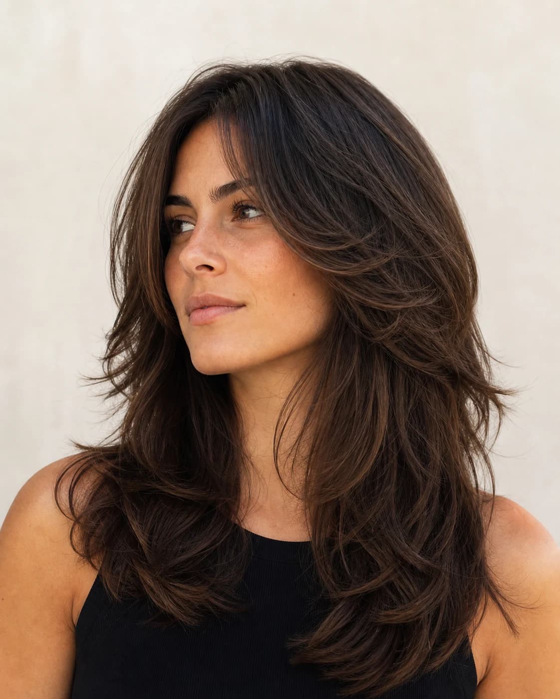Butterfly Cut Moderno - vista frontal y trasera exacta