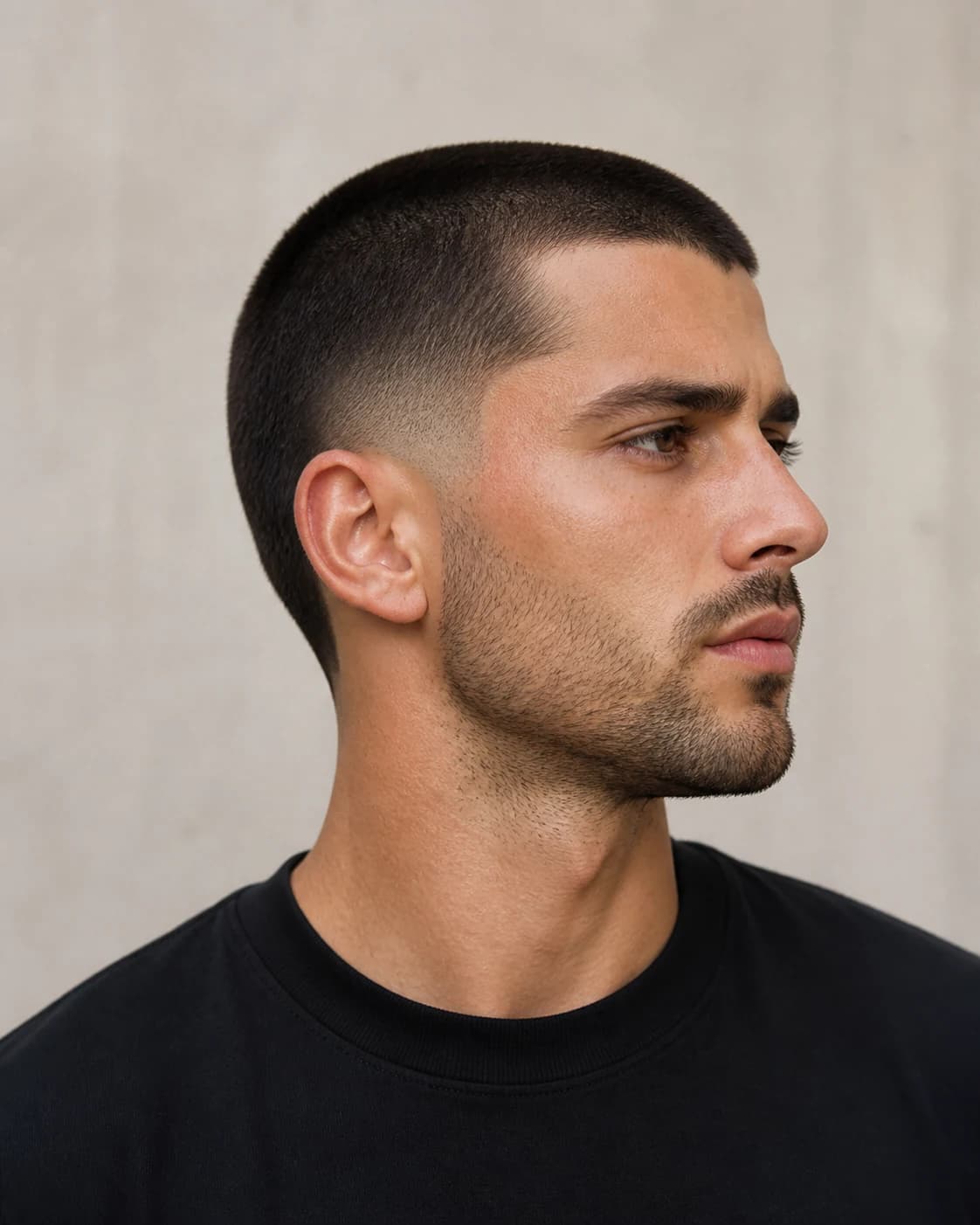 Buzz Cut Plus Burst Taper - vista frontal y trasera exacta