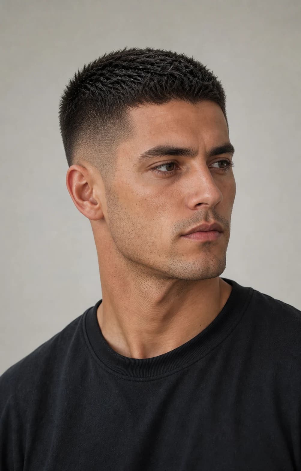 Crew cut moderno — Corte de pelo militar hombre