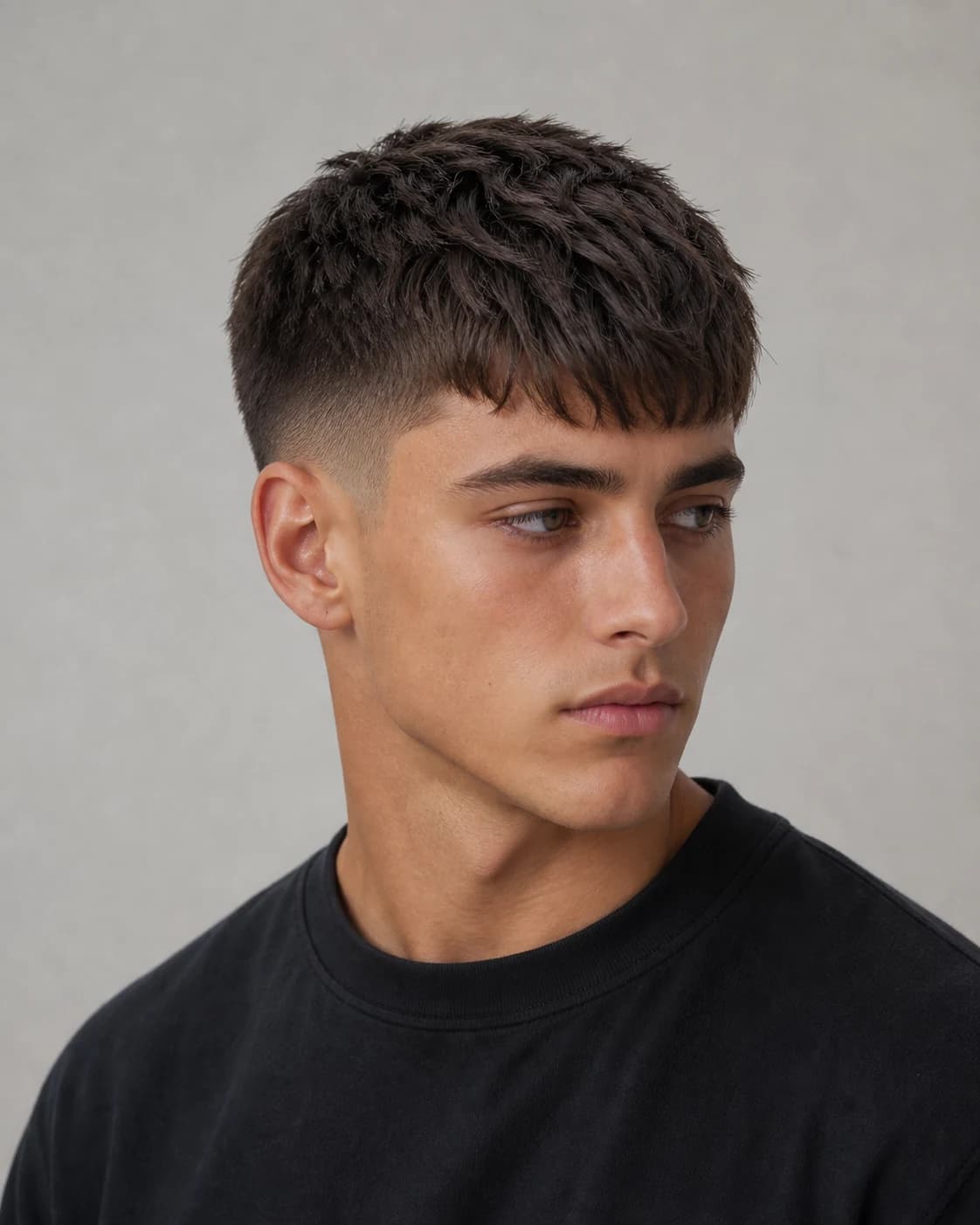 Crop Con Flequillo - vista frontal y trasera exacta