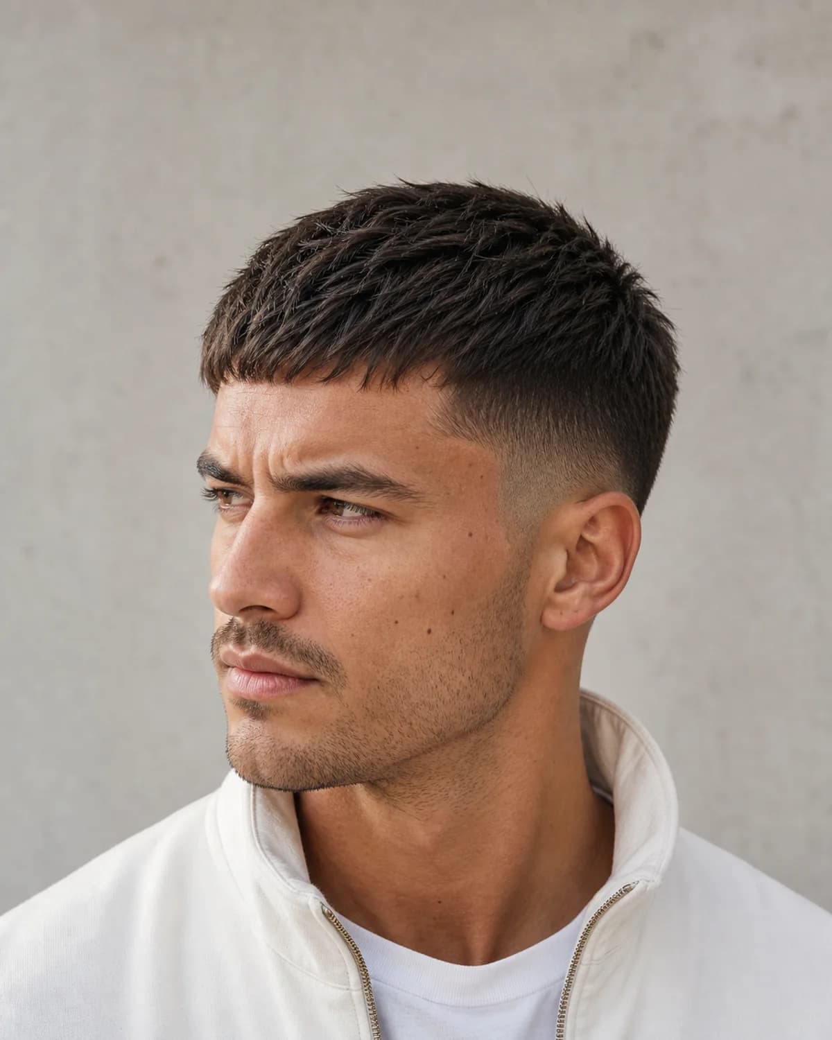 Francés moderno corto — Corte de pelo francés hombre