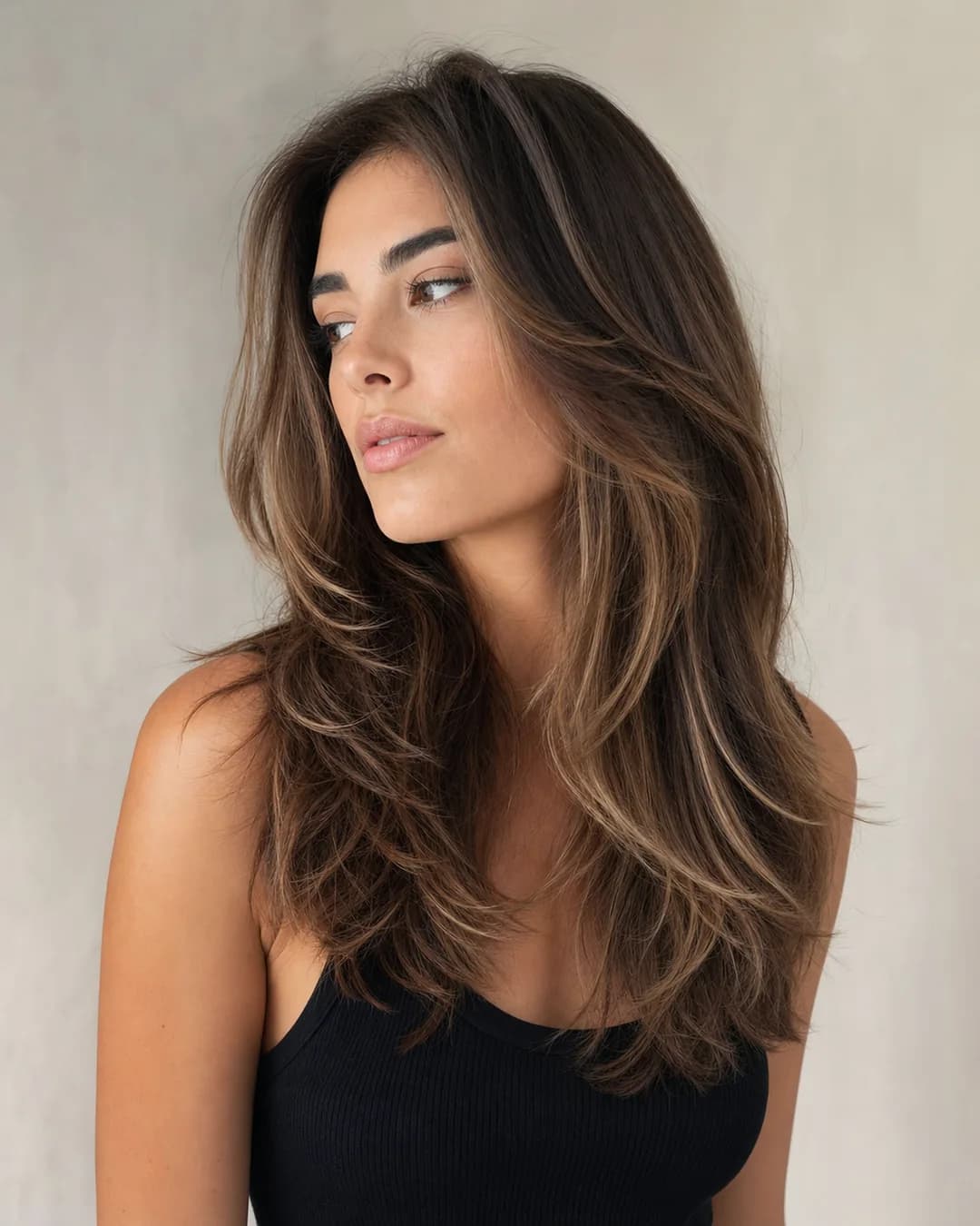 Mariposa con balayage suave — Corte de pelo mariposa