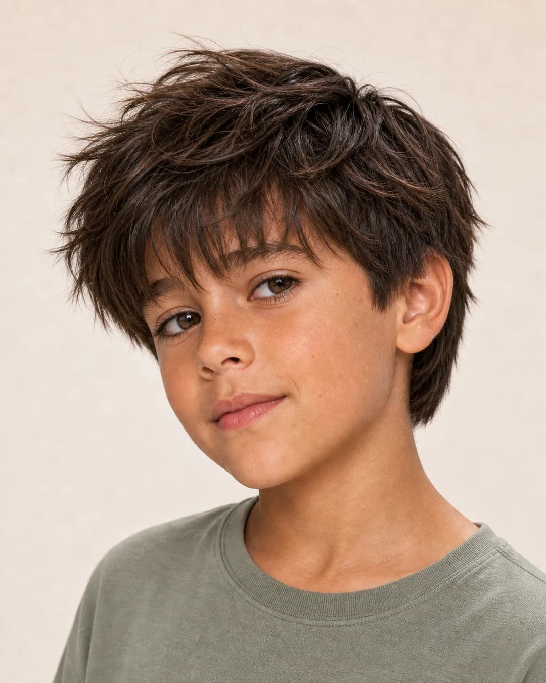 Messy Hair Flequillo Frontal — vista frontal y trasera exacta