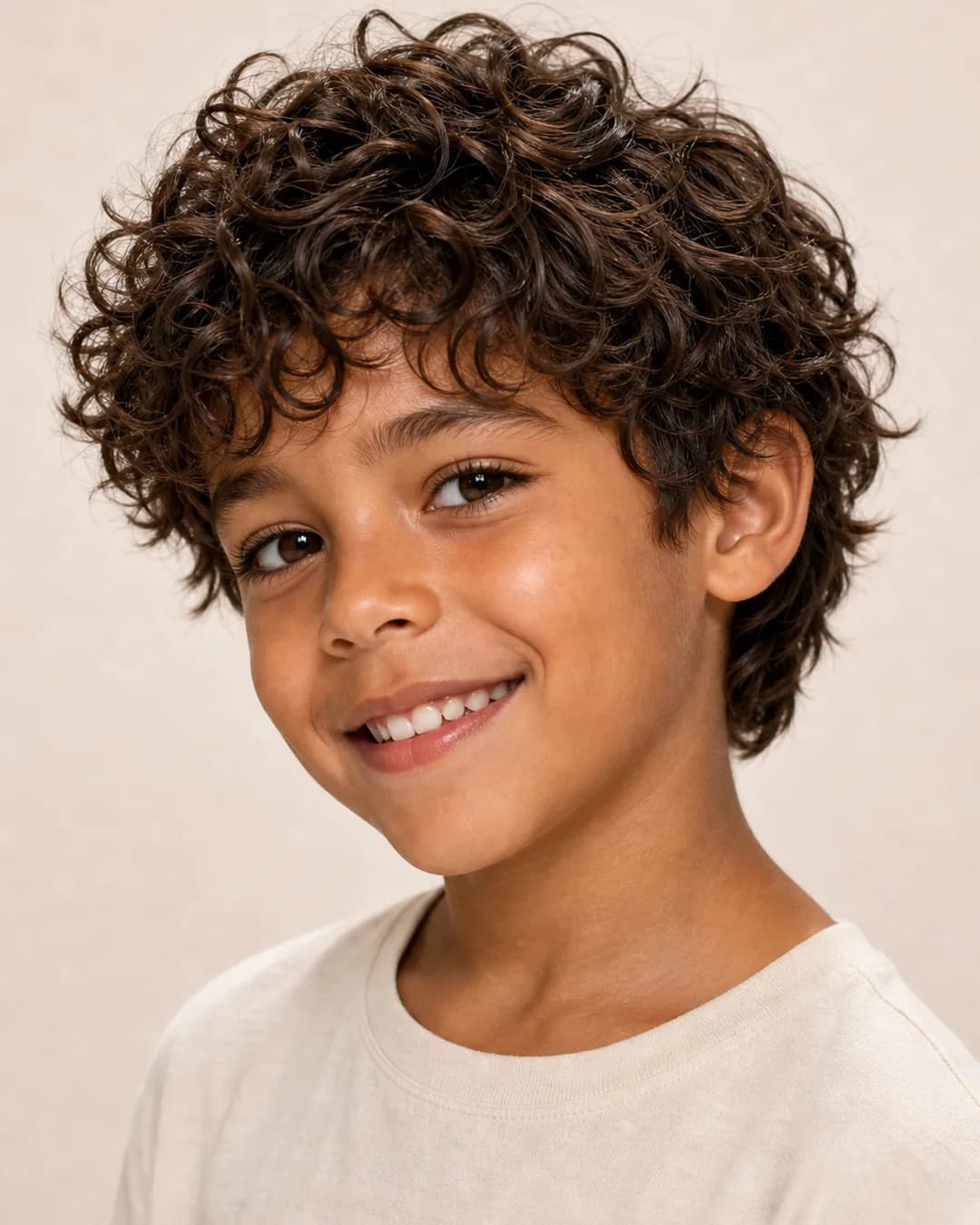 Messy Hair Rizado — vista frontal y trasera exacta