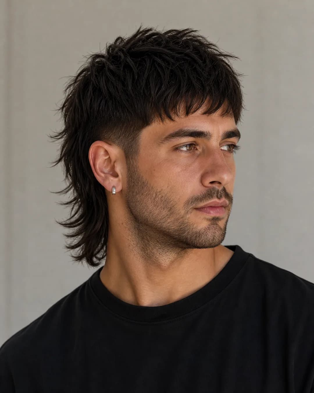 Mullet moderno medio — Curtains modernos hombre