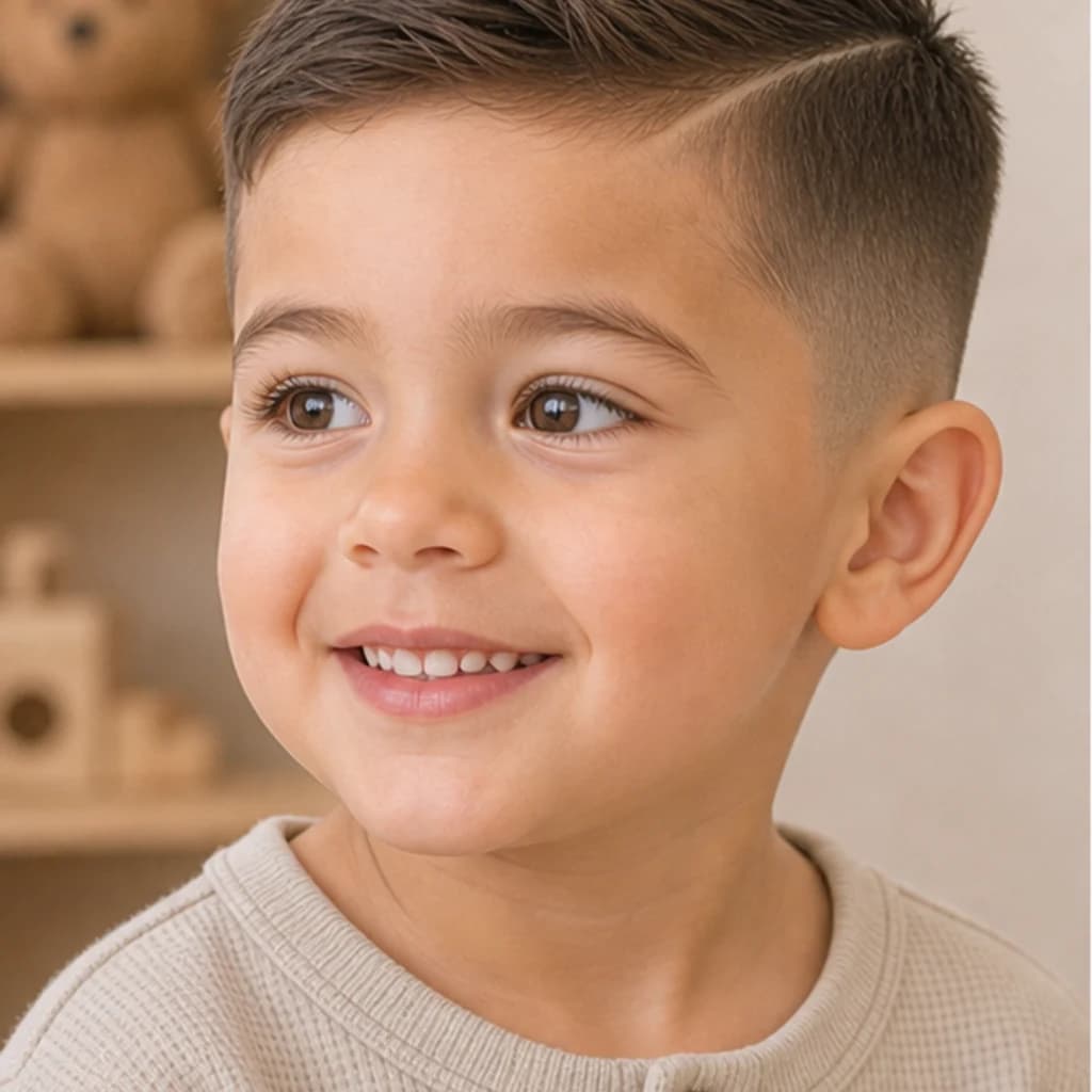Lateral con raya — Cortes de pelo niños 3-5 años