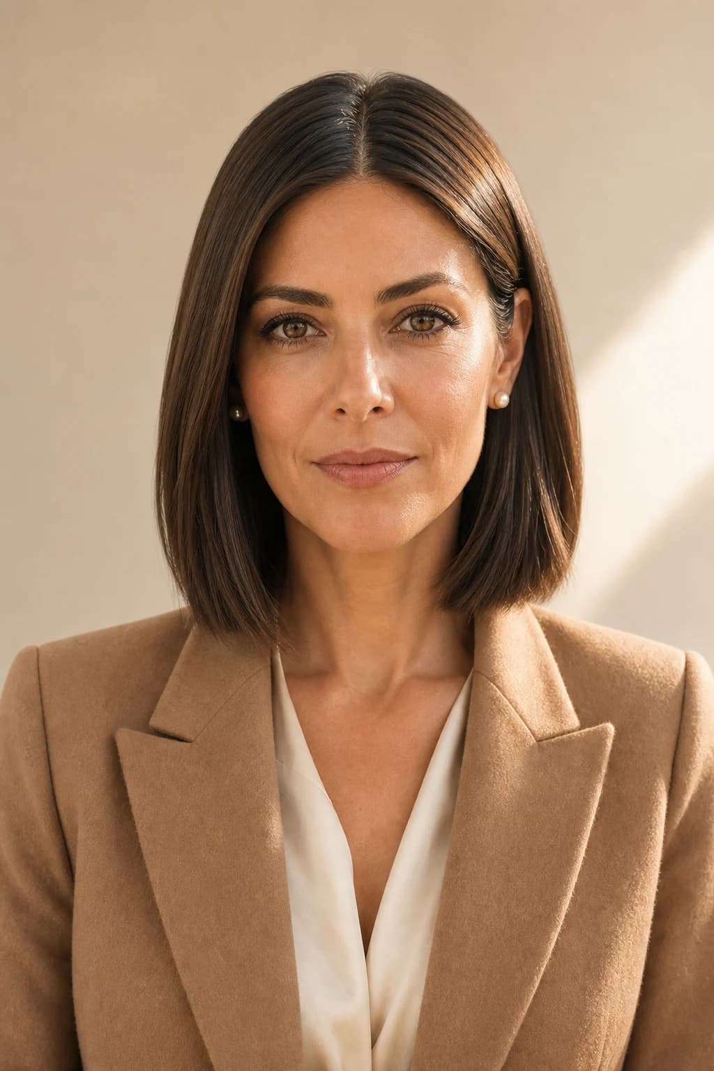 Quiet luxury bob blunt cut ejecutivo premium