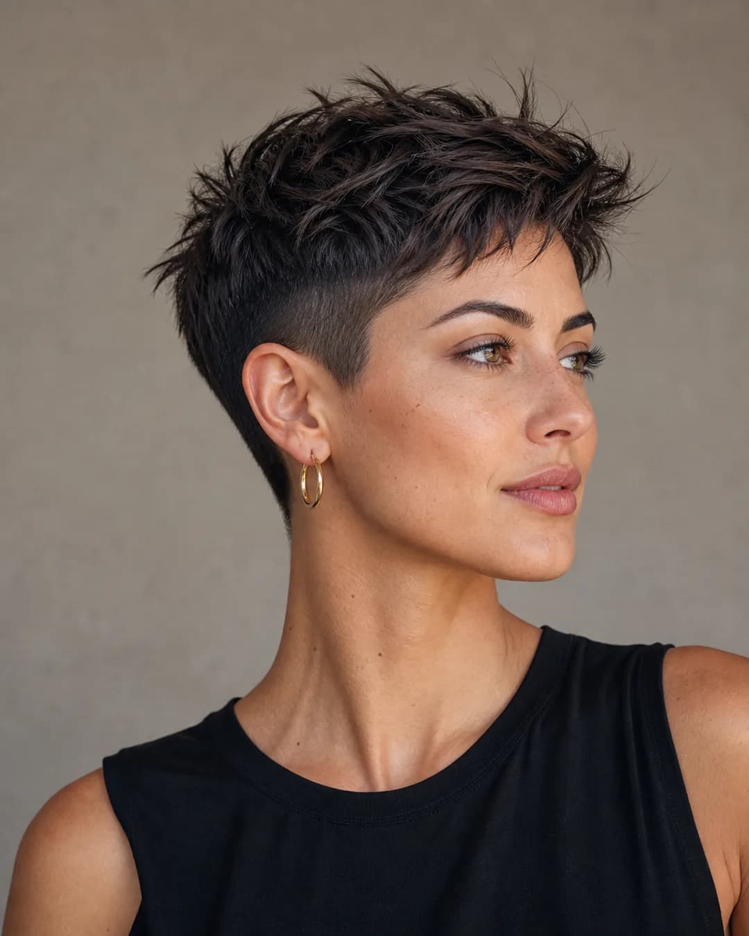 Pixie editorial atrevido — Corte de pelo pixie mujer