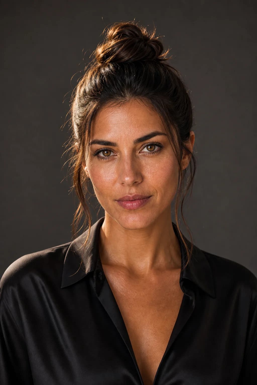 Top knot elegante 4 min — dos giros nudo enrollar 3 horquillas cruz