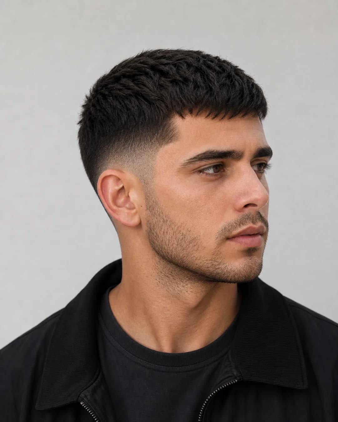 Taper Fade Plus Crop Hombre - vista frontal y trasera exacta