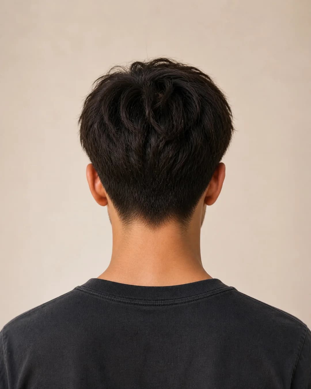 Boy Fringe Cara Alargada — vista posterior