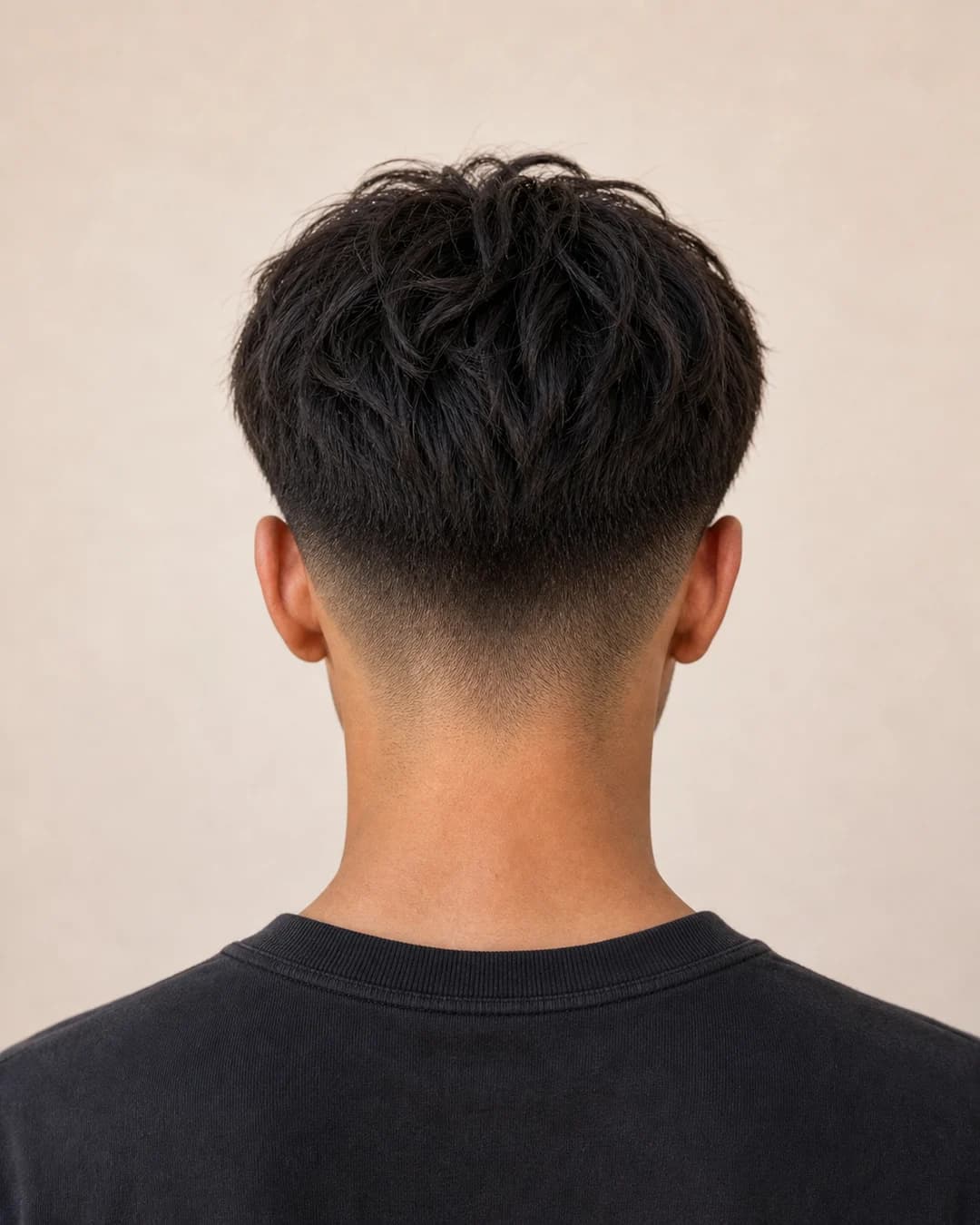 Boy Fringe Con Fade — vista posterior