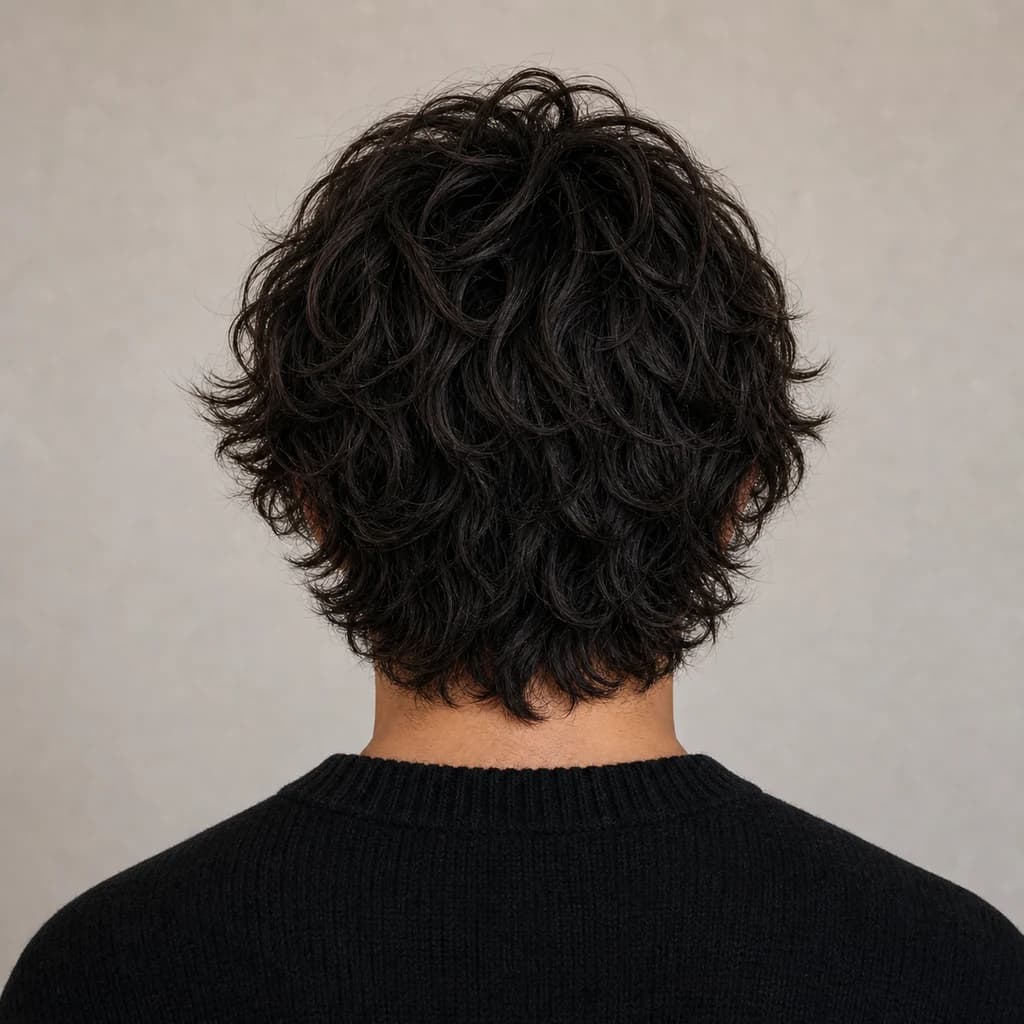 Shaggy corto moderno — vista posterior